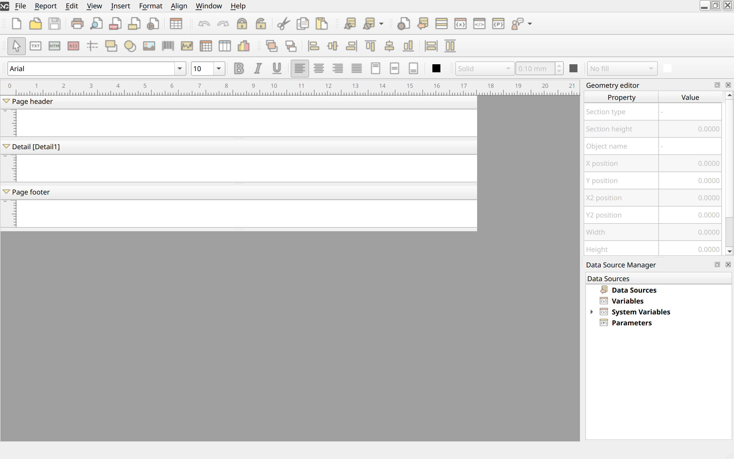 designer new report