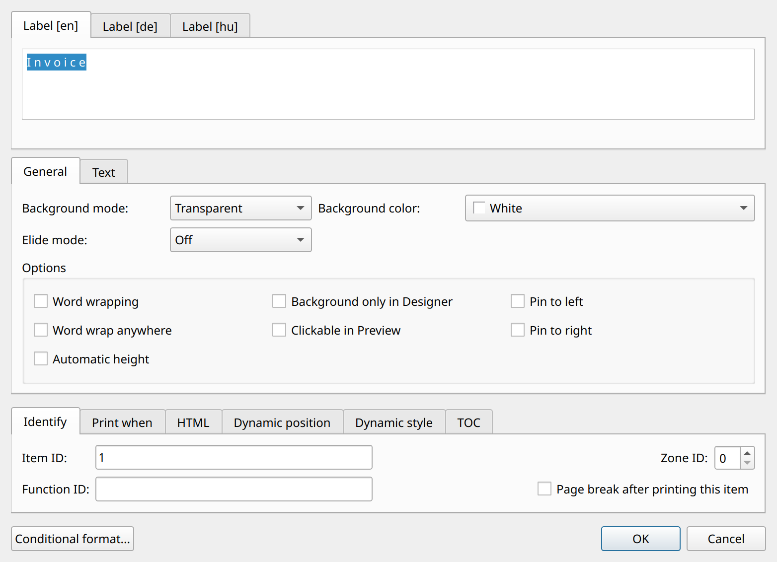 label properties multi language
